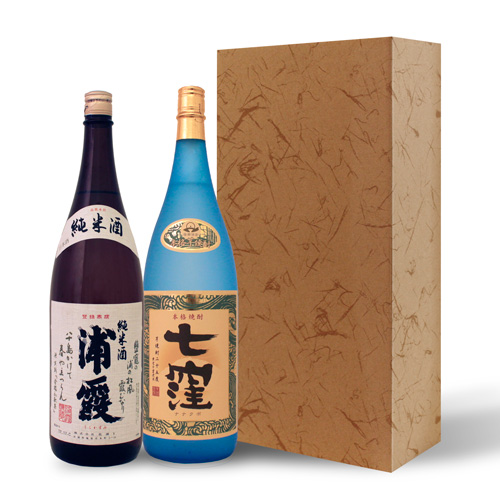日本酒 焼酎 一升瓶 2本用 ギフトボックス【箱のみのご注文は承れません】 [N] | ワイン＆ビール通販　酒のいしかわ