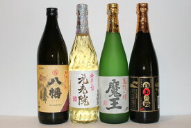 いも焼酎 魔王 元老院 白玉の露 八幡小瓶4本セット