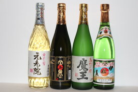 芋焼酎 魔王 元老院 白玉の露 伊佐美 720ml　4本飲み比べセット