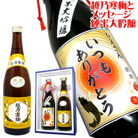 父の日 日本酒 名入れ 還暦 【 越乃寒梅 感謝 メッセージ 純米大吟醸 2本 セット 酒 還暦祝い 】 敬老の日 孫 還暦祝い 男性 ギフト プレゼント 両親 上司 祖母 祖父 お父さん 父 お酒 酒 退職祝い 古希 祝い お祝い 古希祝い 誕生日 内祝い 送別会 名前入り 60代 母の日