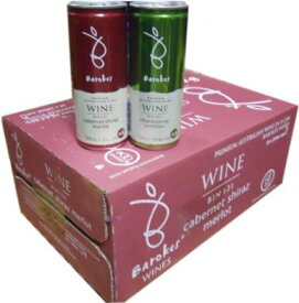 【送料無料】　缶入りワイン　バロークス　プレミアム缶　2種セット（飲み比べセット）250ml×24本入り　1箱