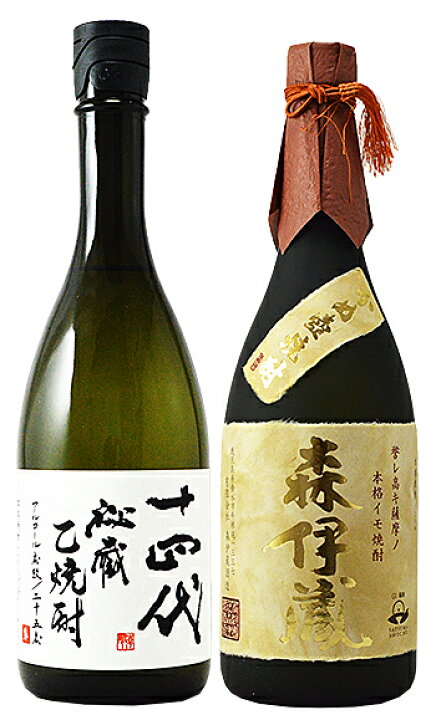 楽天市場】森伊蔵 金ラベル かめ壺焼酎・十四代 秘蔵 乙焼酎 黒（黄色 
