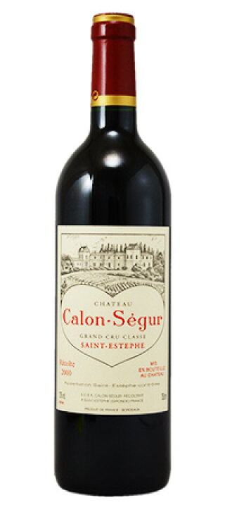 楽天市場】シャトー・カロン・セギュール 2000 赤 750ml Chateau 