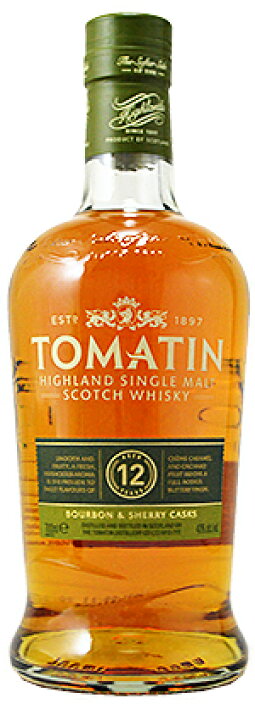 楽天市場】トマーティン12年 バーボン＆シェリーカスク 43％ 700ml 