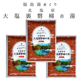 入浴剤 温泉の素 福島 湯めぐり 北塩原村 大塩裏磐梯の湯 大塩裏磐梯温泉 3個セット