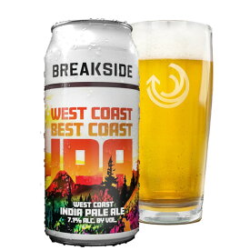 【クール便限定】ブレークサイド ウエストコーストベストコースト ウエストコーストIPA 7.1% 473ml×1本 アメリカ オレゴン州 クラフトビール 地ビール おしゃれ缶 選んで飲み比べ セット 珍しい 輸入ビール 酒のたなか 賞味期限：2026年2月28日