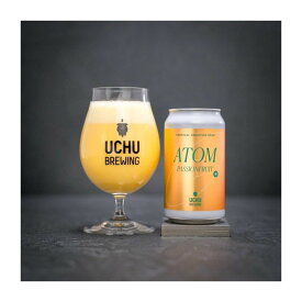 【7月23日入荷予定】【クール限定】 うちゅうブルーイング ATOM PASSIONFRUIT スムージーサワー 5% 350ml×1本 山梨県 北杜 ギフト クラフトビール ビール 宇宙 酒のたなか 賞味期限：2025年10月16日