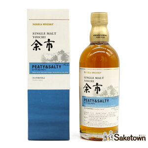 ニッカ ウイスキー シングルモルト 余市 ピーティ&ソルティ 55% 500ml 瓶 1本 箱付き