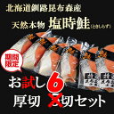 7月31日迄の特別商品 北海道昆布森産　塩トキシラズ鮭(お試し6切） ランキングお取り寄せ