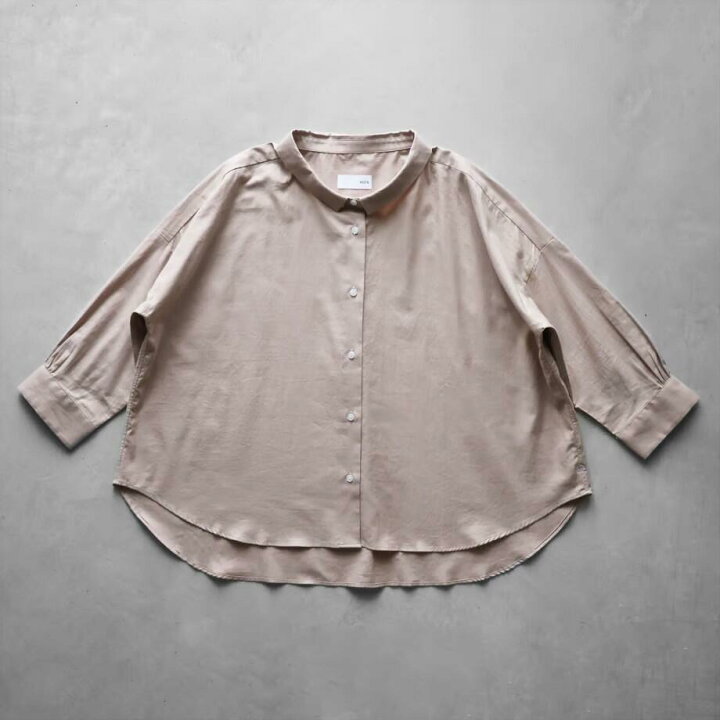 楽天市場】HUIS. 8分袖オーガニックコットンビエラワイドブラウス 