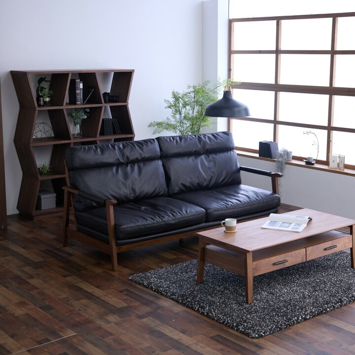 村内ファニチャー 3Pソファ ソリオ Ⅱ 3S ブラック楽天市場】SLD3 3人 