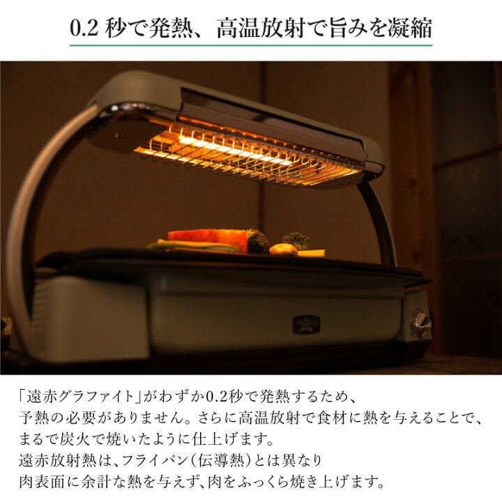 楽天市場】アラジン グラファイトグリラー グリーン CAG-G13B 卓上 