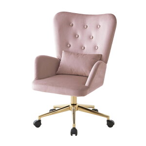 【店内全品P10倍!※要エントリー】デスクチェア おしゃれ 椅子 キャスターチェア ダイニングチェア キャスター付き ロッキング 肘付き オフィスチェア パソコンチェア 白 ホワイト ピンク