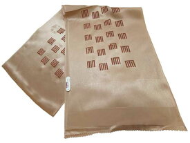 【　正絹帯揚　源氏香　】【激安処分品】メーカー処分品激安セール商品♪ご使用には全く問題ございません【　正絹帯揚　亜麻色　】