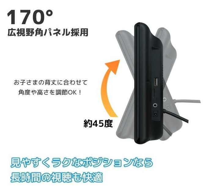 楽天市場】【2000円OFFクーポン配布中】ヘッドレストモニター 2台 