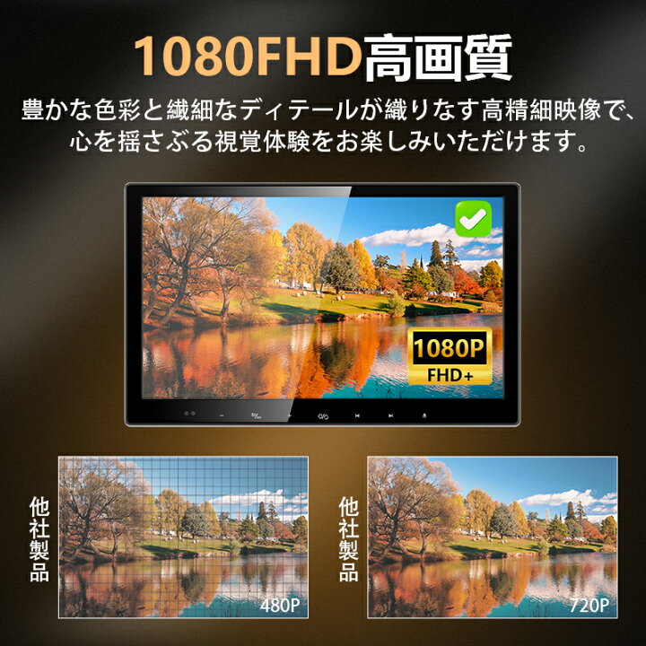 楽天市場】SAKUKA ヘッドレストモニター 13.3 インチ DVDプレイヤー 