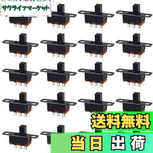 �y���������z�}�C�N���X���C�h�X�C�b�` �i20�Z�b�g�j 2�|�W�V���� 3P �d�����ꐧ�� �d�q���i �p���[�X�C�b�` �X�C�b�`�g�O���X�C�b�` DIY �d�q�v���W�F�N�g�p