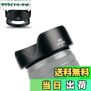 JJC 可逆式 レンズフード + アタブターリンク ソニー ZV-E1 と Sony FE 28-60mm F4-5.6 (SEL2860) レンズ 対応 Alpha A7C と Sony E PZ 16-50mm F3.5-5.6 OSS (SELP1650) レンズ対応 ZV-E10 A6000 A6100 A6300 A6400 などカメラ適用