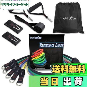 【送料無料】TheFitLife トレーニングチューブ チューブ トレーニング 筋トレチューブ (黄/青/赤/緑/黒)