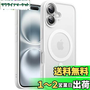 yzJETech iPhone 16 6.1C`p }Olbg P[X MagSafeɑΉ ̃}bgw ^ ϏՌ Jo[ (zCg)