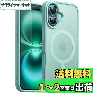 yzJETech iPhone 16 Plus 6.7C`p }Olbg P[X MagSafeɑΉ ̃}bgw ^ ϏՌ Jo[ (eB[u[)