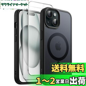 yzJETech 3 in 1 iPhone 15 6.1 C`p }Olbg P[X 2KXtBt MagSafeΉ }bgobN ϏՌX}zJo[ (ubN)