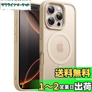 yzJETech iPhone 16 Pro 6.3C`p }Olbg P[X MagSafeɑΉ ̃}bgw ^ ϏՌ Jo[ (fU[g`^jE)