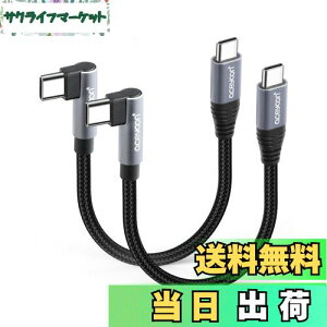 yzaceyoon USB C P[u Z 10cm Type-C L 2{ ő100W }[d ^CvC PL^ 10Z` 480Mbps f[^ CtoC P[u 90x  IX-IX 0.1M for iPhone16 15 V[Y for Galaxy ȂǂU