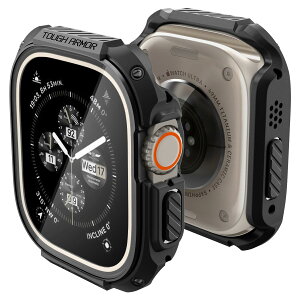 yzSpigen Apple Watch 49mm P[X y Apple Watch Ultra2 / Ultra Ή z KX ̌^ ČRMILKi擾 ʕی ϏՌ  Ռ z 菝 h~ یJo[ ^tEA[}[ ACS05457 (ub