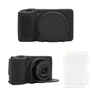 �y���������zRieibi Ricoh GR III �P�[�X/GR IIIx �P�[�X�ARicoh GR III/Ricoh GR IIIx �J�����P�[�X�p�V���R���P�[�X �X�N���[���v���e�N�^�[ 2 ���t���ARicoh GR IIIx GR III GR3X GR3 �J�����P�[�X�p�y�ʃJ�����P