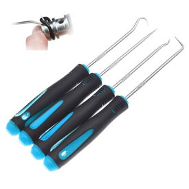 【送料無料】ピックアップツール ピックツール 精密フックセット 4本組 オイルシール 工具 O リング ユニバーサル スパナ