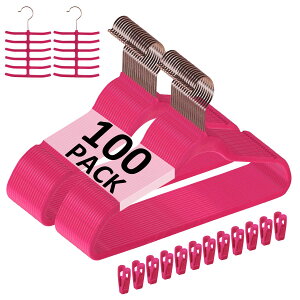 �y���������zVECELO Premium Velvet Clothes Hangers Suit Heavy Duty-Non Slip & Space-Saving & Tie Rack Excellent for Men and Women