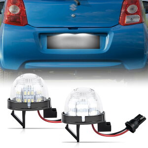 �y���������zPOPMOTORZ LED���C�Z���X�����v �g���^�iToyota�j ��p�i���o�[�� ���Y �v���[�g�����v 2�Z�b�g �z���C�g���� ���������i
