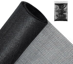 【送料無料】Lesimoll 網戸張り替え カーテン 防虫ネット 虫よけネット 150×250cm グラスファイバー製 グレー 1.5*2.5m 換気 DIY自由にカット可能