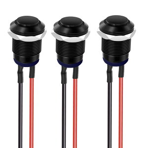 �y���������zKiligen 10�Z�b�g2A 12V/24V/125V/250V �g���[�����^���h�� �����{�^��(������)) �V���o�[�X�e�����X�X�`�[�����{�^��(�������a12mm)