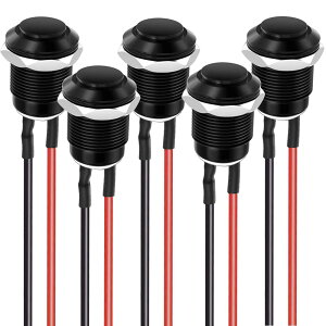 �y���������zKiligen 10�Z�b�g2A 12V/24V/125V/250V �g���[�����^���h�� �����{�^��(������)) �V���o�[�X�e�����X�X�`�[�����{�^��(�������a12mm)