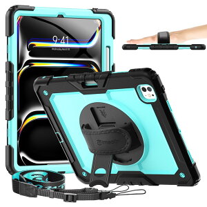 �y���������zTimecity iPad Pro 13 �P�[�X �ϏՌ� �����h�~ 360°��]�X�^���h �ی�t�B���� �y�����[ �n���h���V�����_�[�X�g���b�v�t�� ���C�����X�[�d�Ή� ���|�� �L�Y�h�~ ��� �q�� �H������ 