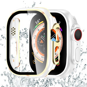 �y���������zBELIYO �Ή� Apple Watch �P�[�X Series 11/10/9/8/7/SE3/SE2/SE/6/5/4/3/2/1 Ultra 3/2/1 �A�b�v���E�H�b�` �J�o�[ �K���X�t�B���� ��̌^ Apple Watch �J�o�[ PC�f�� �y�� ���{���Ɏq�� ��d�\�� �A�b�v
