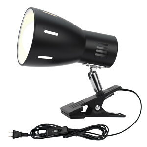 【送料無料】ASSEUI LEDデスクライト クリップライトE26口金 LED電球用 360°回転 読書 仕事 PC電気 スタンド作業デスク 卓上 ランプ に適用 付属のLED電球