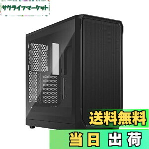 �y���������zFractal Design Focus 2 Black TG Clear Tint �G�A�t���[�d�� �����K���X�p�l���̗p ATX PC�P�[�X FD-C-FOC2A-01 CS8052