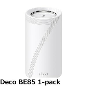 �y���������zTP-Link WiFi ����LAN ���b�V��Wi-Fi wifi 7 11be 10Gbps�C�[�T�l�b�g�|�[�g 5760Mbps(6GHz) + 5760Mbps(5GHz)+ 1376Mbps(2.4GHz) Deco BE85 1-pack