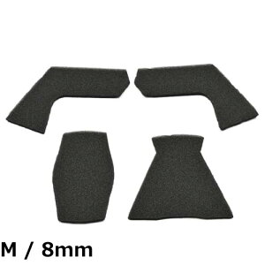 �y���������zNOLAN(�m�[����) �o�C�N �w�����b�g X-804RS�p �Z���^�[�p�b�h�L�b�g 8mm M�T�C�Y�p 47179