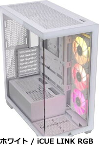 �y���������zCORSAIR 3500X ARGB Tempered Glass �~�h���^���[PC�P�[�X �u���b�N CC-9011278-WW