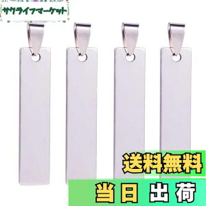 【送料無料】BENECREAT 20枚ステンレス札 201ステンレス 空白ペンダント ネームタグ トラベルバッグタグ 穴付きチャーム DIYブランクステンレス札 迷子札首輪用 IDタグ 刻印 名入れ DIY工芸品札