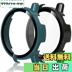 �y���������zHianjoo 2������ Garmin Vivoactive 5 �Ή� �P�[�X �ی�J�o�[+�t�B���� ��̌^ �K�[�~�� Vivoactive 5 �Ή� �J�o�[ �ی�t�B���� PC�f�ނ̃t���[�� �S�ʕی� �Ռ��z�� �����x�^�b�` [�u���b