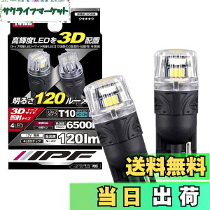 �y���������zIPF �|�W�V���������v LED �ԗp T10 120lm 6500K �z���C�g 12V�p 2�{�� �Ԍ��Ή� LED����z�u ���i��+���C�h�Ǝ� 309W
