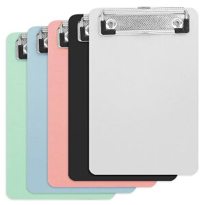 【送料無料】クリップバインダー A6 5個入り 伝票バインダー プラスチック 領収書 携帯便利 ミニサイズ ミニサイズ メモ帳用