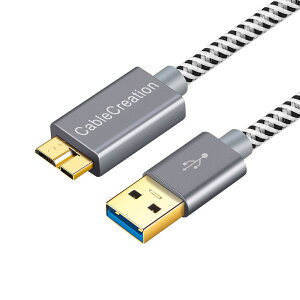 yzUSBP[u }CN B, CableCreation USB A Micro B P[u hddP[u USB 3.0  Otn[hfBXNP[uAHDJΉ, Samsung Note 3/Galaxy S5/N9000[dP[u 2M/Xy[XO