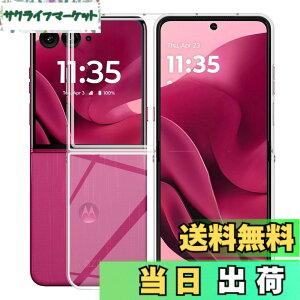 �y���������zFor Motorola moto Razr 60 Ultra �P�[�X �N���A PC�f�� �ϏՌ� �Ռ��z�� �S�ʕی� ���^ �y�� Greerass �ی�P�[�X �\�t�g�J�o�[ ����~�� ���΂ݖh�~ �w��h�~ ���� �ϋv �C���X�g�[���ȒP