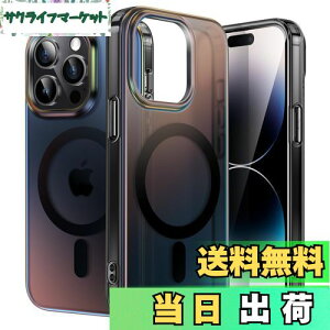 yzJETech iPhone 14 Pro 6.1C`p FP[X MagSafeΉ 킢 j[N fUC JtȌu obN ϏՌX}zJo[ (FubN)